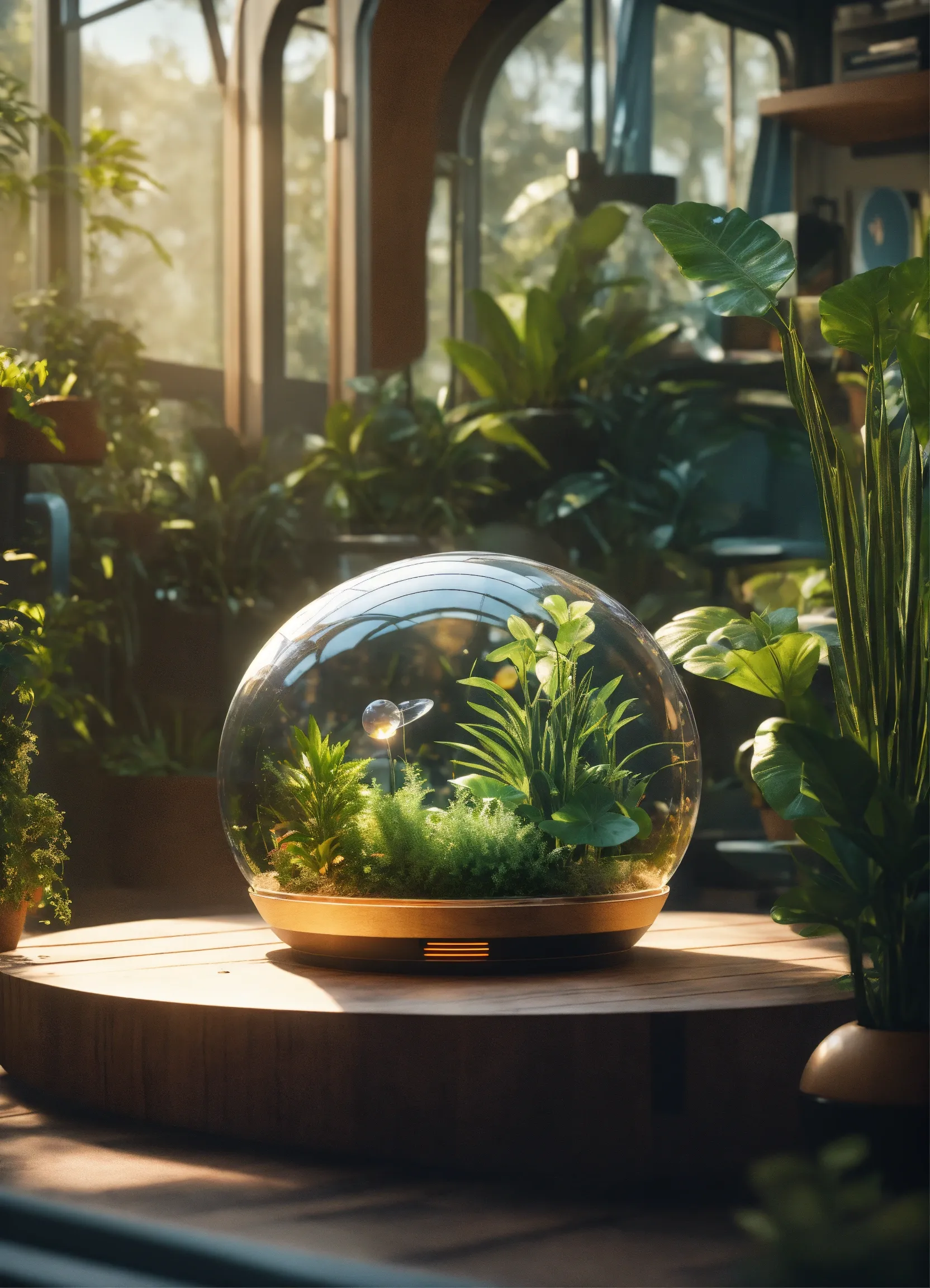 Vertical garden with unique plant combinations